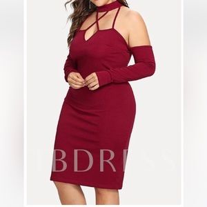 NWOT collar hollow pullover dressLongsleeve